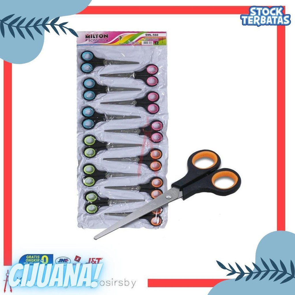 

Gunting (12Pcs) Renteng Milton Sml 560 Diskon