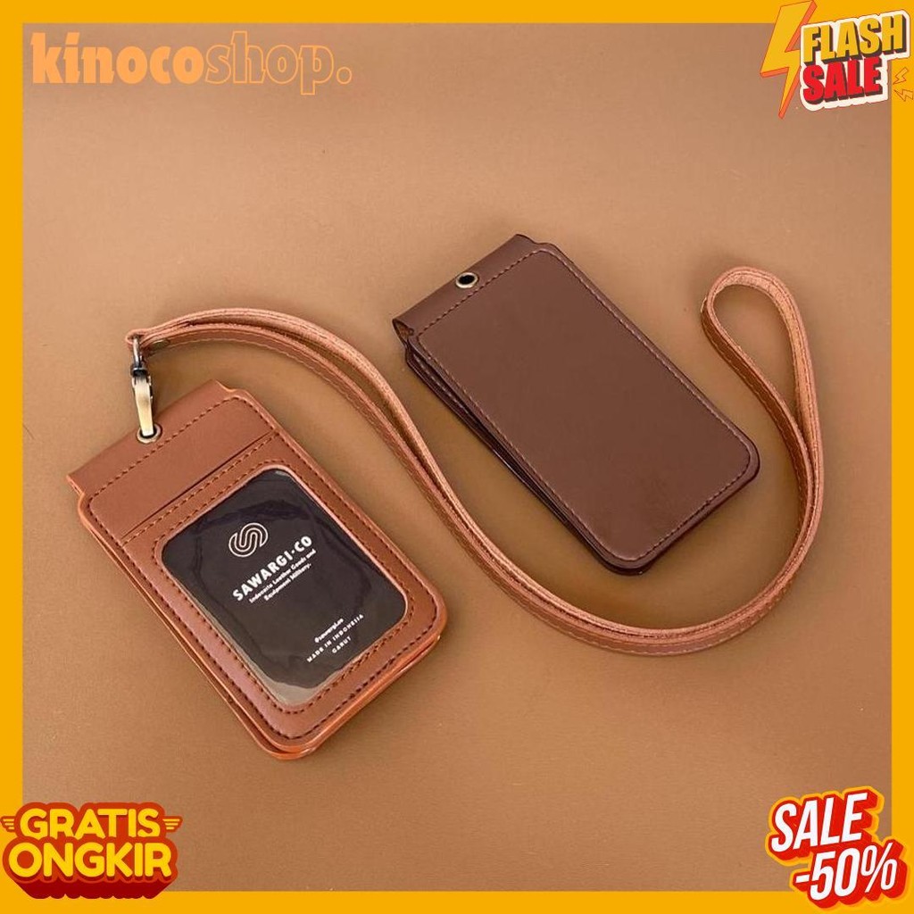 

Id Card Holder Kulit Magnet Flip 2 Sisi By Sawargico - Raski Diskon