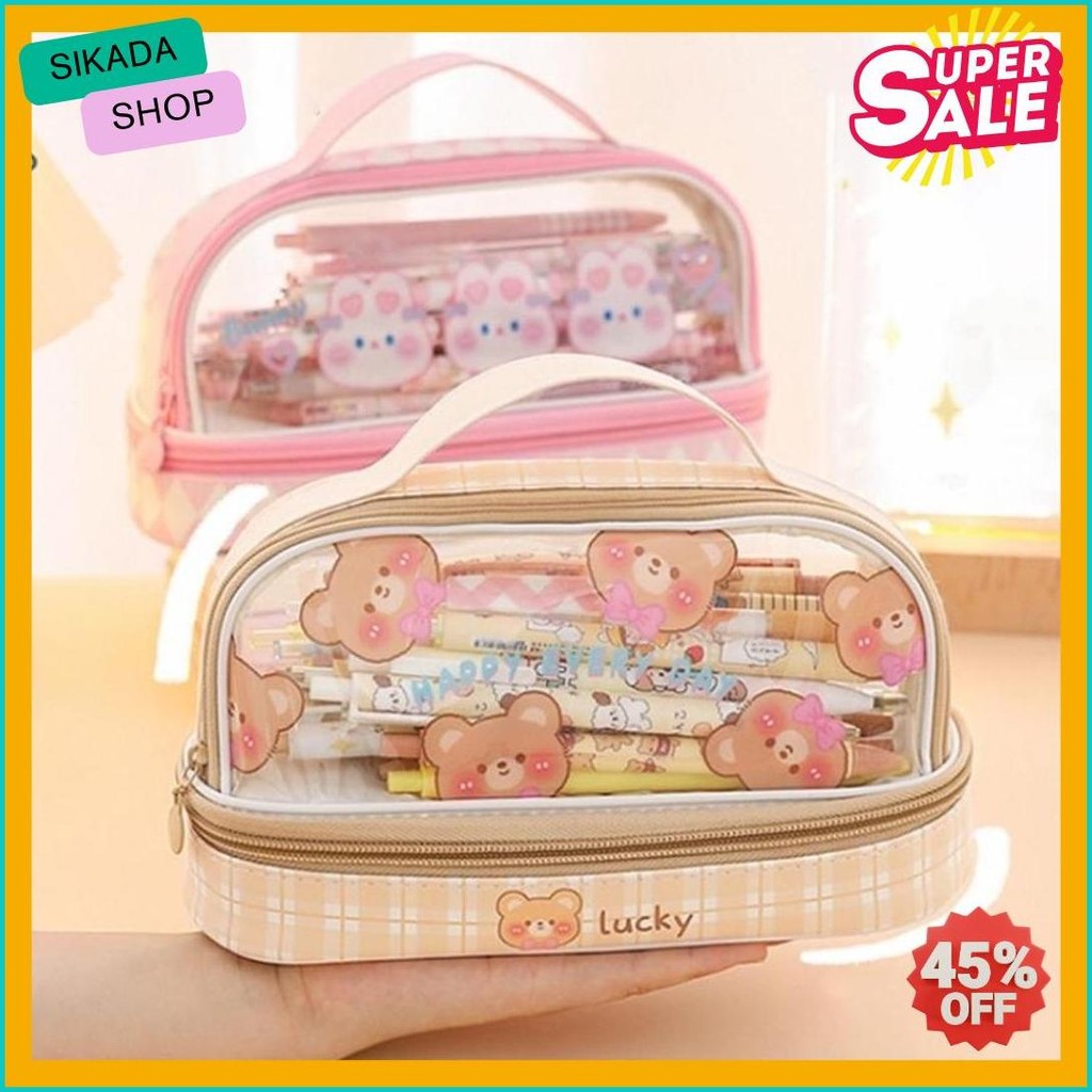 

Kartun Baru Kapasitas Pen Bag Storage Bag Untuk Mahasiswa Sma Junior Portable Cute Simple Stationery Box Terlengkap Dan Termurah