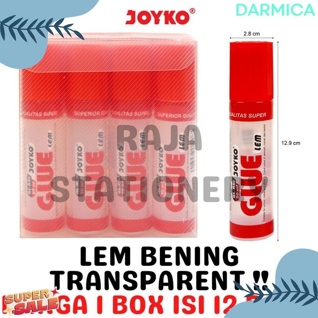 

Joyko Transparent Glue 50Ml Lem Cair Bening Joyko Prakarya Anak Gl-R50 Gl-A50 [12Pcs] Terlaris! Produk Ini Banyak Dicari
