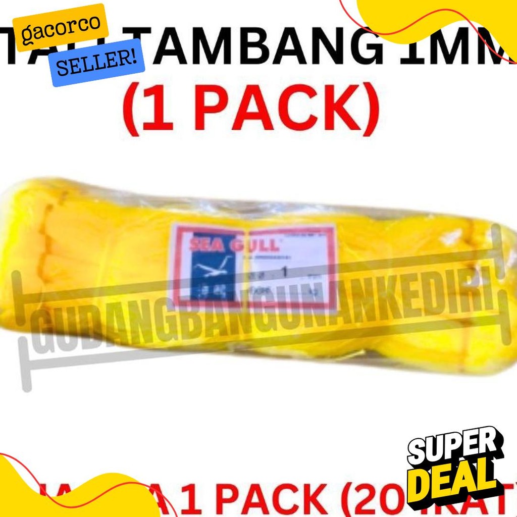 

[1 Pack] Tali Tambang 1Mm 1 Pack 20Pcs Ikat / Tali Tampar 1Mm / Tampar Plastik Buat Pasang Keramik / Benang Pondasi Rumah Seagull Sea Gull 20 Ikat 1 Pack 1Pack Terlengkap Dan Termurah