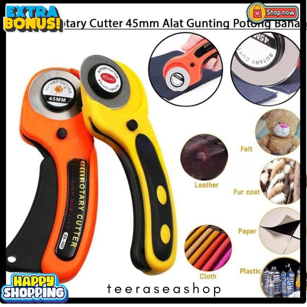 

Rotary Cutter 45Mm / Refill Cutter/ Alat Gunting Potong Bahan Kain Alat Potong Terlaris! Produk Ini Banyak Dicari
