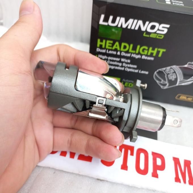 ready  LAMPU LED MINI PROJECTOR H4 MP3 MINI BILED MINI LASER LUMINOS LED H4 MP3 (HI/LO) ORIGINAL ORI