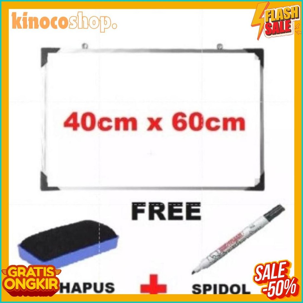 

Papan Tulis Whiteboard 40 X 60 Cm Gratis Spidol Dan Penghapus List Alumunium Terlaris Terlaris! Produk Ini Banyak Dicari
