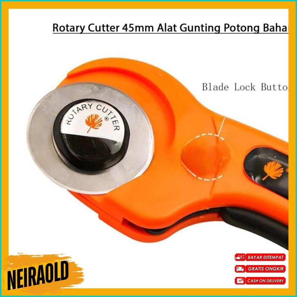 

Rotary Cutter 45Mm / Refill Cutter/ Alat Gunting Potong Bahan Kain Alat Potong Diskon