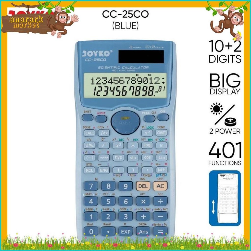 

Joyko Cc-25Co ~ Kalkulator Sekolah Scientific Calculator Color Cc25Co Kuliah Terlengkap Dan Termurah