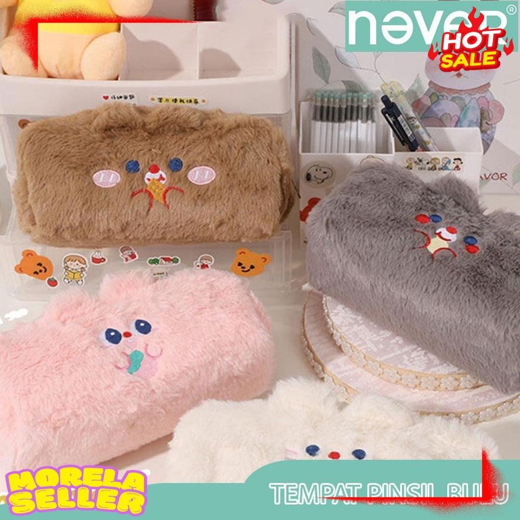 

Never Official- Tempat Pensil Bulu Soft Cute/ Tas Pensil Kosmetik/ Pouch Makeup Kecil Diskon Setengah Harga