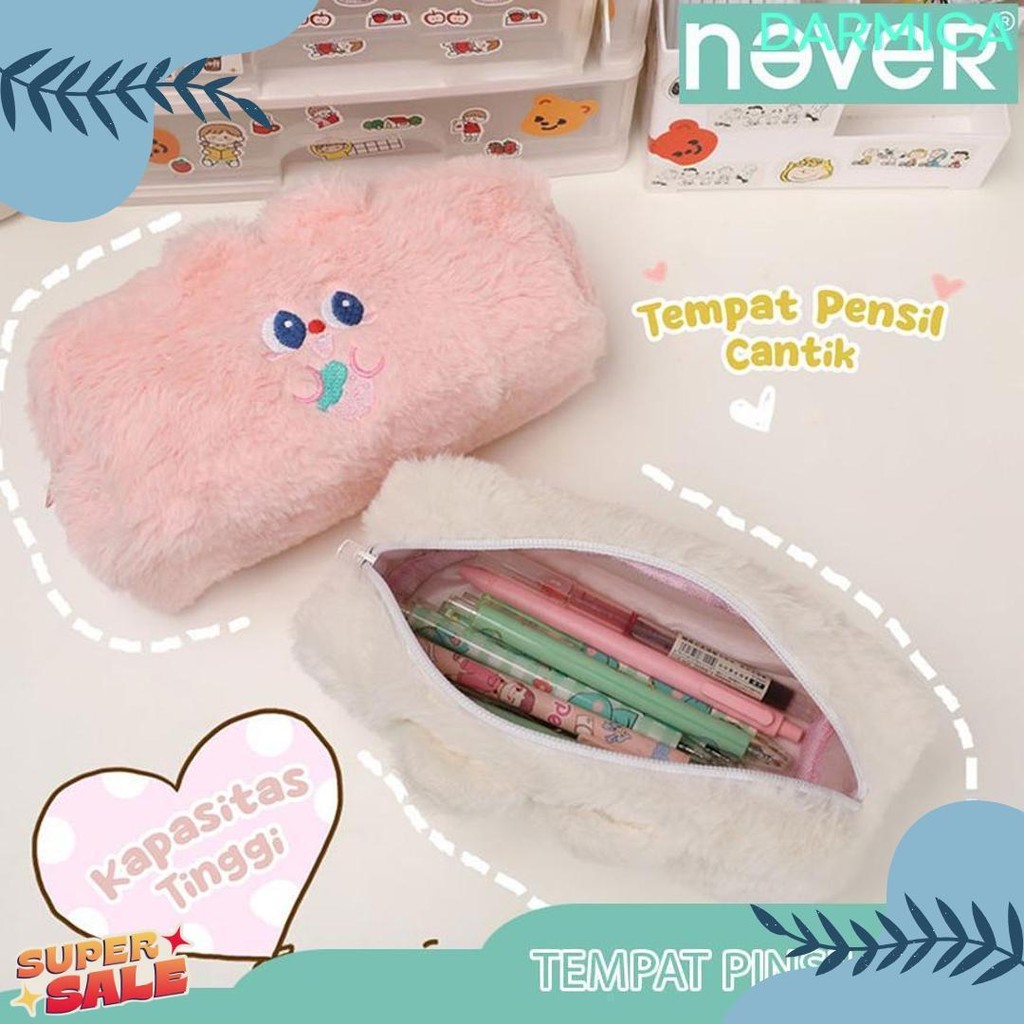 

Never Official- Tempat Pensil Bulu Soft Cute/ Tas Pensil Kosmetik/ Pouch Makeup Kecil Diskon Setengah Harga