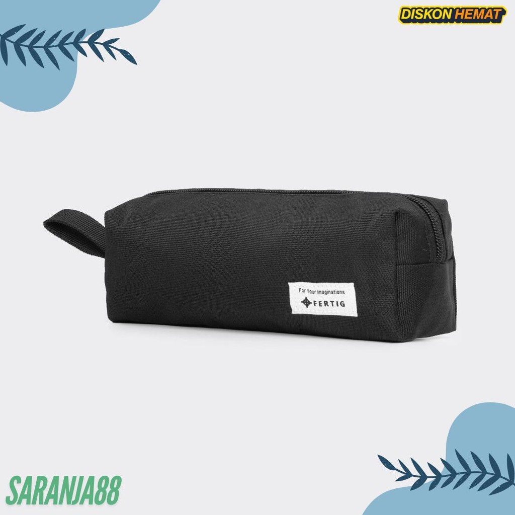 

Fertig - Melbi Black - Pencil Case - Tempat Kotak Pensil - Cocok Untuk Perlengkapan Sekolah/Kantor Terlaris! Produk Ini Banyak Dicari