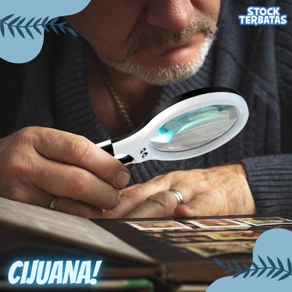 

2 In1 Lampu Kaca Pembesar Led Membaca Magnifying Glass Dengan Lampu Flash Sale! Diskon Hingga 70%