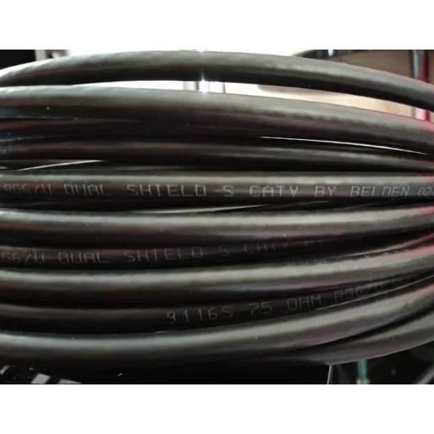 KABEL TV RG 6 KABEL TV 20 METER KABEL ANTENA BELDEN RG6 SIAP PAKAI KONEKTOR MALE TO MALE 1804T