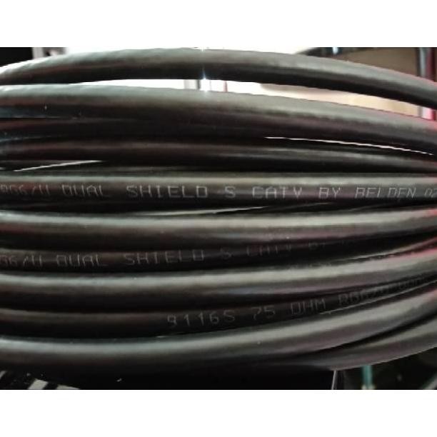 KABEL TV RG 6 KABEL TV 40 METER KABEL ANTENA BELDEN RG6 SIAP PAKAI KONEKTOR MALE TO MALE 1804T