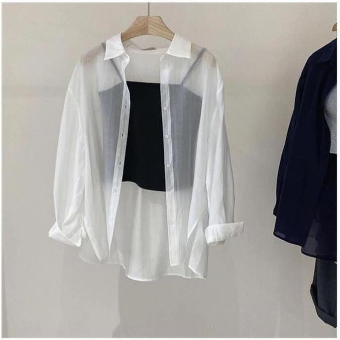 Sale Ami - Kemeja Overisize Transparan / Kemeja Korean Style