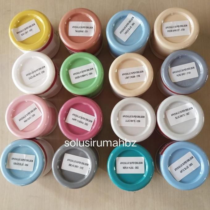 

{{{{}}] CAT POSTER besar 300g LUKIS TEMBOK ASIAN PAINT+ WADAH WARNA WARNI