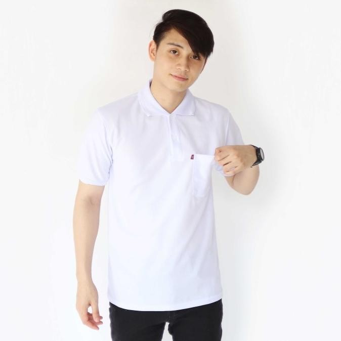 New Kaos Kerah Pria Saku Polos Kaos Saku Polo Shirt Kerah Polos Dewasa
