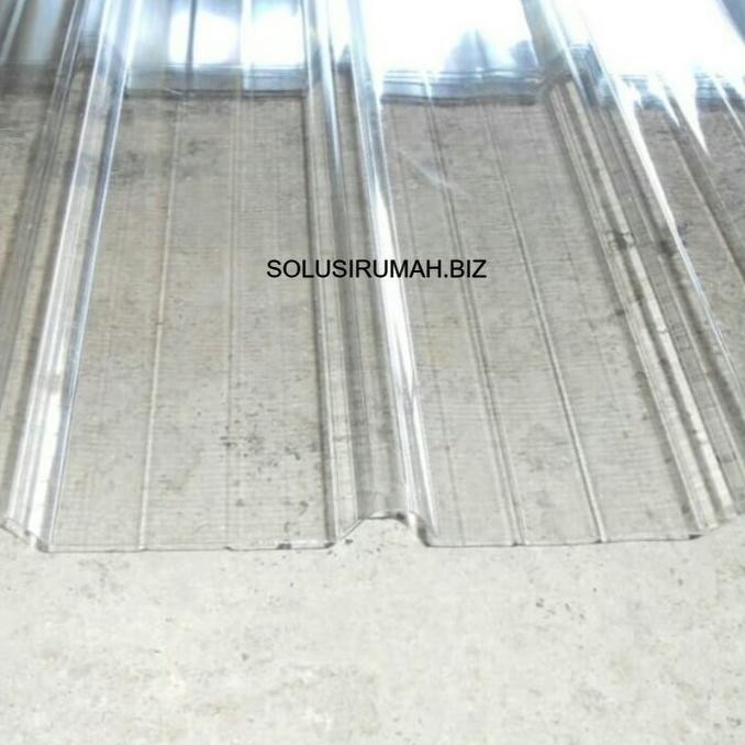 ------] 1M Spandek transparan GELOMBANG 5 KOTAK TEBAL 1.1MM BENING TRIMDEk