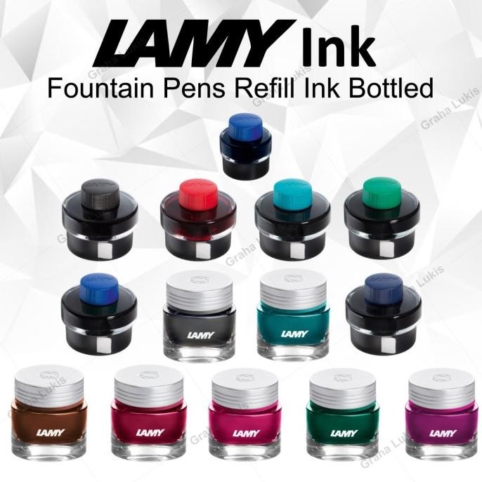 

TERBARU - LAMY Ink / Refill Tinta Fountain Pen 30ml / 50ml / Crystal Ink