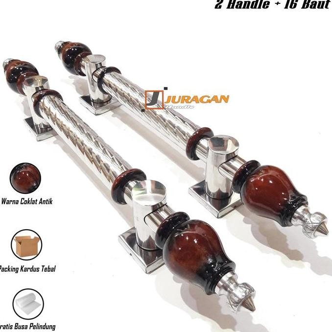 Handle Pintu Rumah 50 Cm - Gagang Pintu Kayu Asli Kuputarung - Tarikan Pintu Kamar Handel Pintu Utam