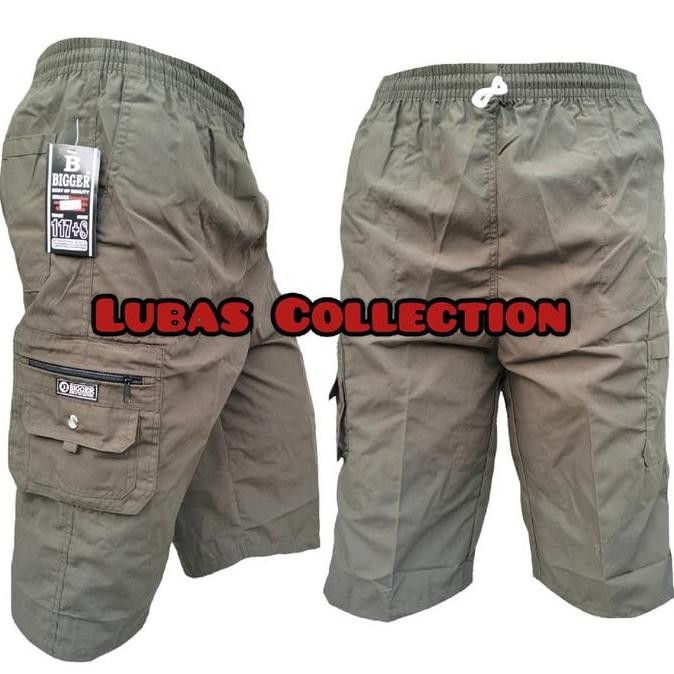 Sale Celana Kolor Kargo 7/8 Bgr Sogo L, Xl, Xxl, Celana Pria Dewasa Di Bawah Lutut Katun Polos