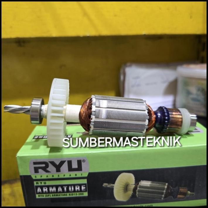 Armature Ryu Rid13-2Re Angker Rotor Mesin Bor 13Mm Ryu Rid 13-2Re Ryu Rid13 2Re Original
