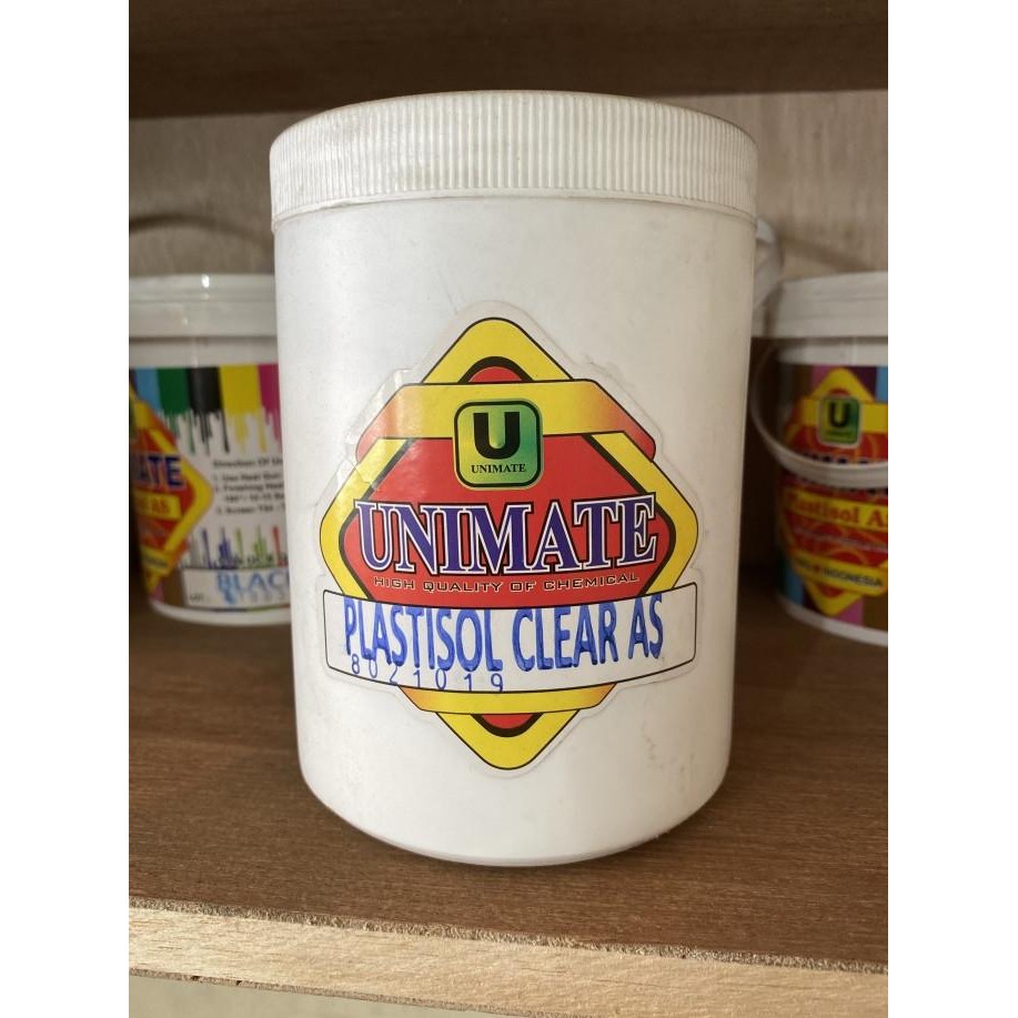 

Baru Tinta Pasta Sablon Plastisol Unimate Clear As 1Kg Premium