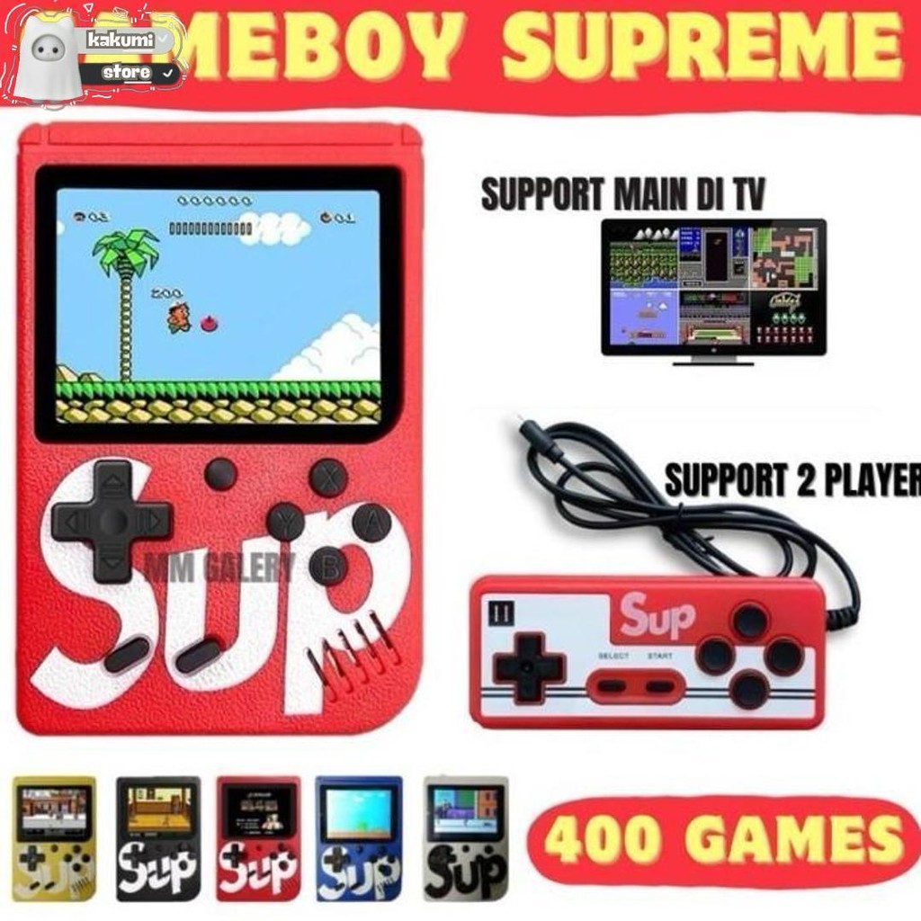 Gameboy 2 Player Retro Mini 400 In 1 Sup Game Box Portable Game Boy Cod