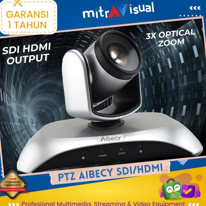 Aibecy 1080P Ptz Webcam Conference Camera Sdi/Hdmi 10X Zoom 360 New Stok