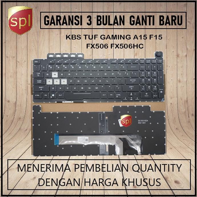 KEYBOARD ASUS TUF GAMING A15 F15 FX506 FX506HC 1904T
