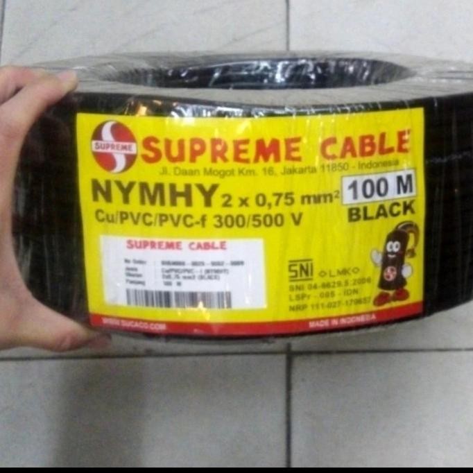 HARGA DISC - kabel nyyhy 2x0.75 supreme 100m