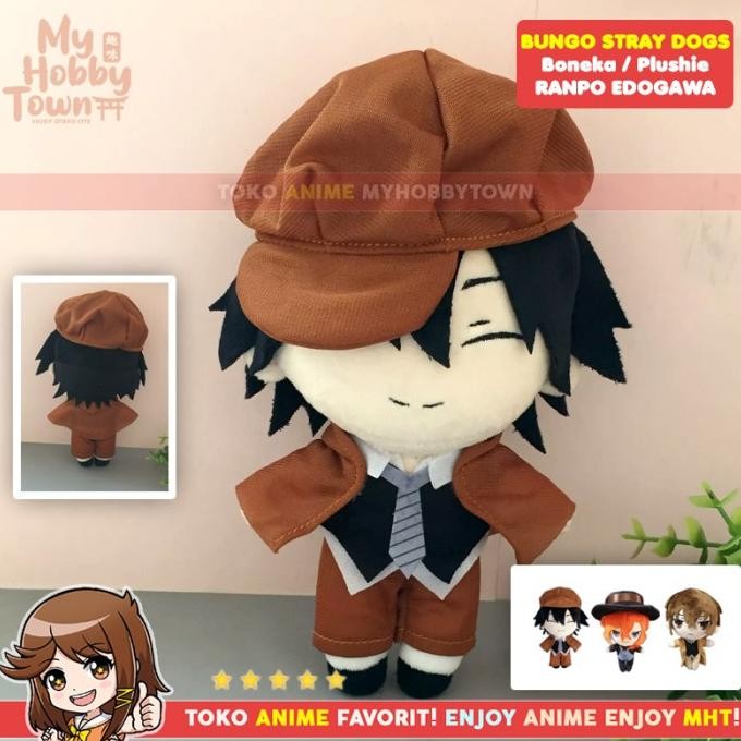 BIG SALE BONEKA KARAKTER ANIME BUNGOU STRAY DOGS RANPO EDOGAWA PLUSHIE DOLL !!!!!