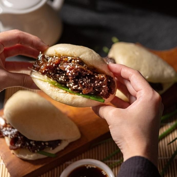 

(Good) Low Cal Charsiu Bao Lean Beef/ Chicken Breast (Healthy Diet Snack)