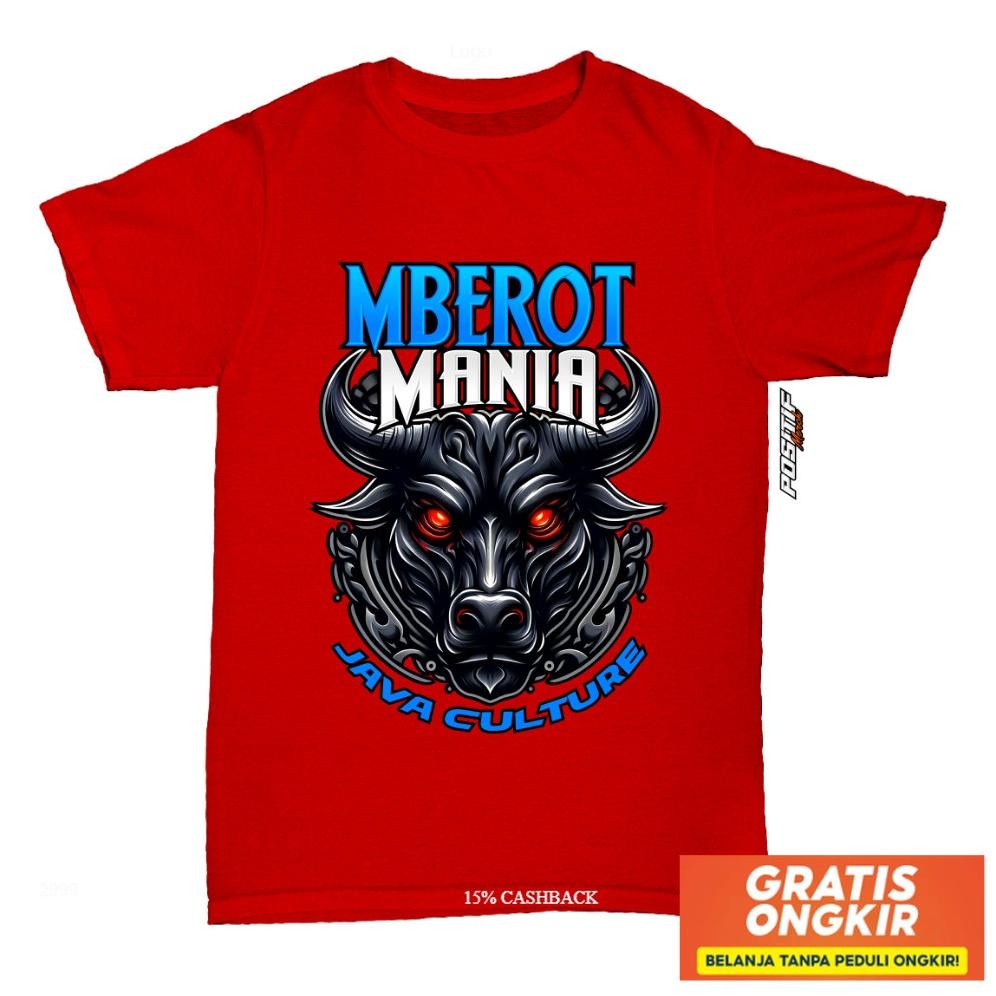 Baju Kaos Anak Mberot Mania Bantengan Malangan Positif Merch Harga Grosir