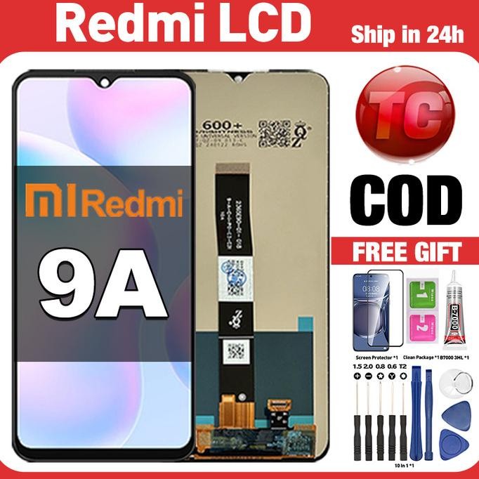 Original Lcd Redmi 9A fullset ori asli Layar hp touchscreen Sentuh Versi Tinggi COD SAMD