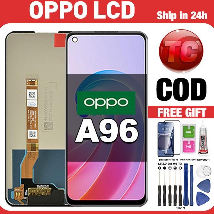 Original Lcd OPPO A96 fullset ori asli Layar hp touchscreen Sentuh Versi Tinggi COD SAMD