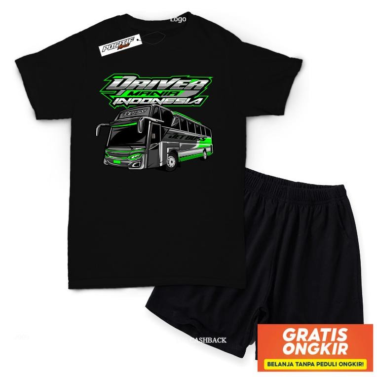 Baju Kaos Anak Setelan Driver Muda Bus Truk Sopir Limited