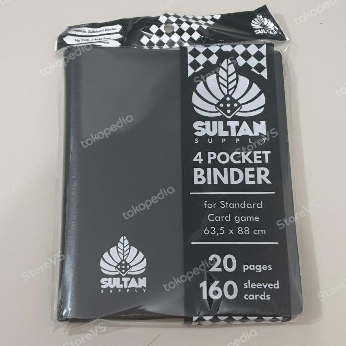 

NEW Sultan Binder 4 Pocket Binder - Black