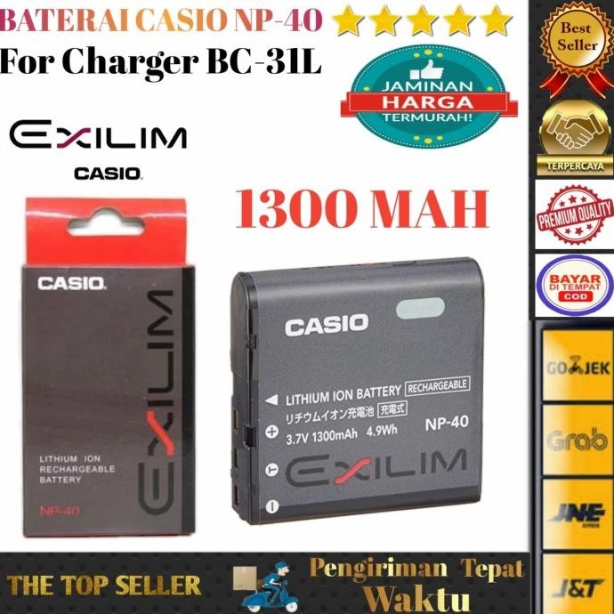 Baterai Casio Np40 Battery Casio Exellim Np-40