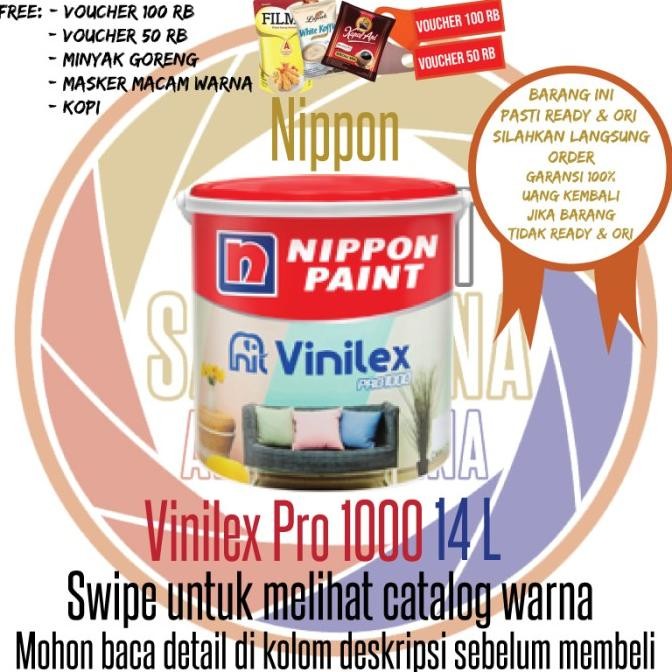 Cat Tembok Vinilex Pro 1000 Pail / Nippon Paint Cat Interior 20 Kg