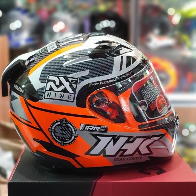 Sale Helm Nhk Rx9 Racer X Nhk Rx-9 Racer X Nhk Rx Nine Oren Fluo