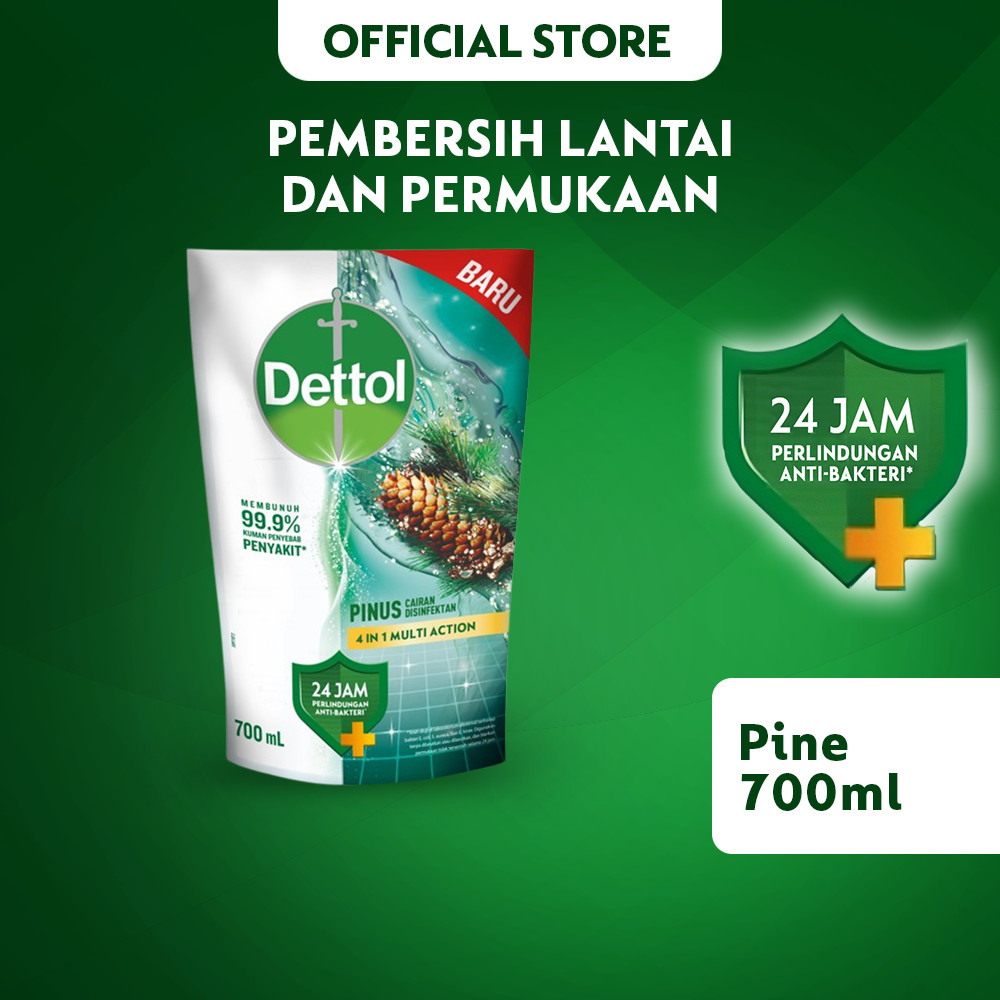 Dettol Pembersih Lantai Pine Anti Bakteri 700ml - Floor Cleaner