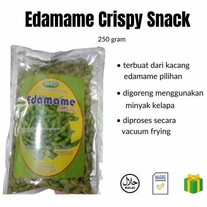 

(Good) Edamame Crispy Snack Kacang Edamame Goreng Edamame Vacuum WND 250 gram