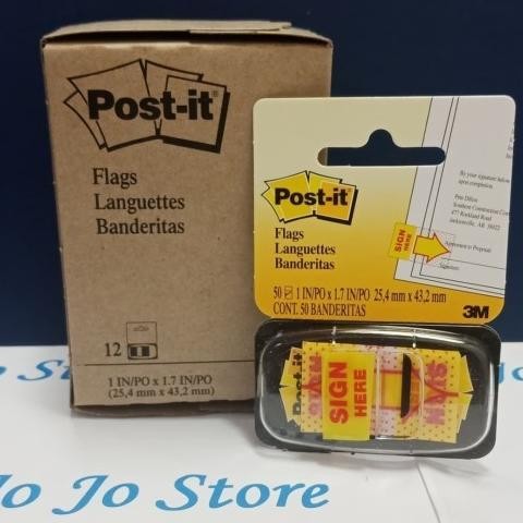 

TERMURAH - Post it Sign Here 680-9 3M Original
