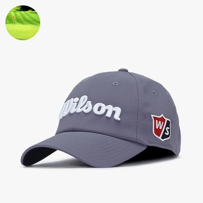 Topi Golf Wilson Pro Tour Grey New Original Co