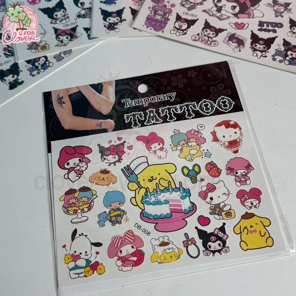 Mega Sale TEMPORARY TATTOO CUTE CHARACTERS body paint gambar kulit tato tatoo sementara Premium