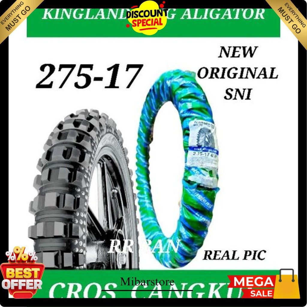 Ban Montor Kingland King Aligator 275-17 Ban Cross Ban Cangkul Ban Rimba Ban Honda Supra Revo Vega J