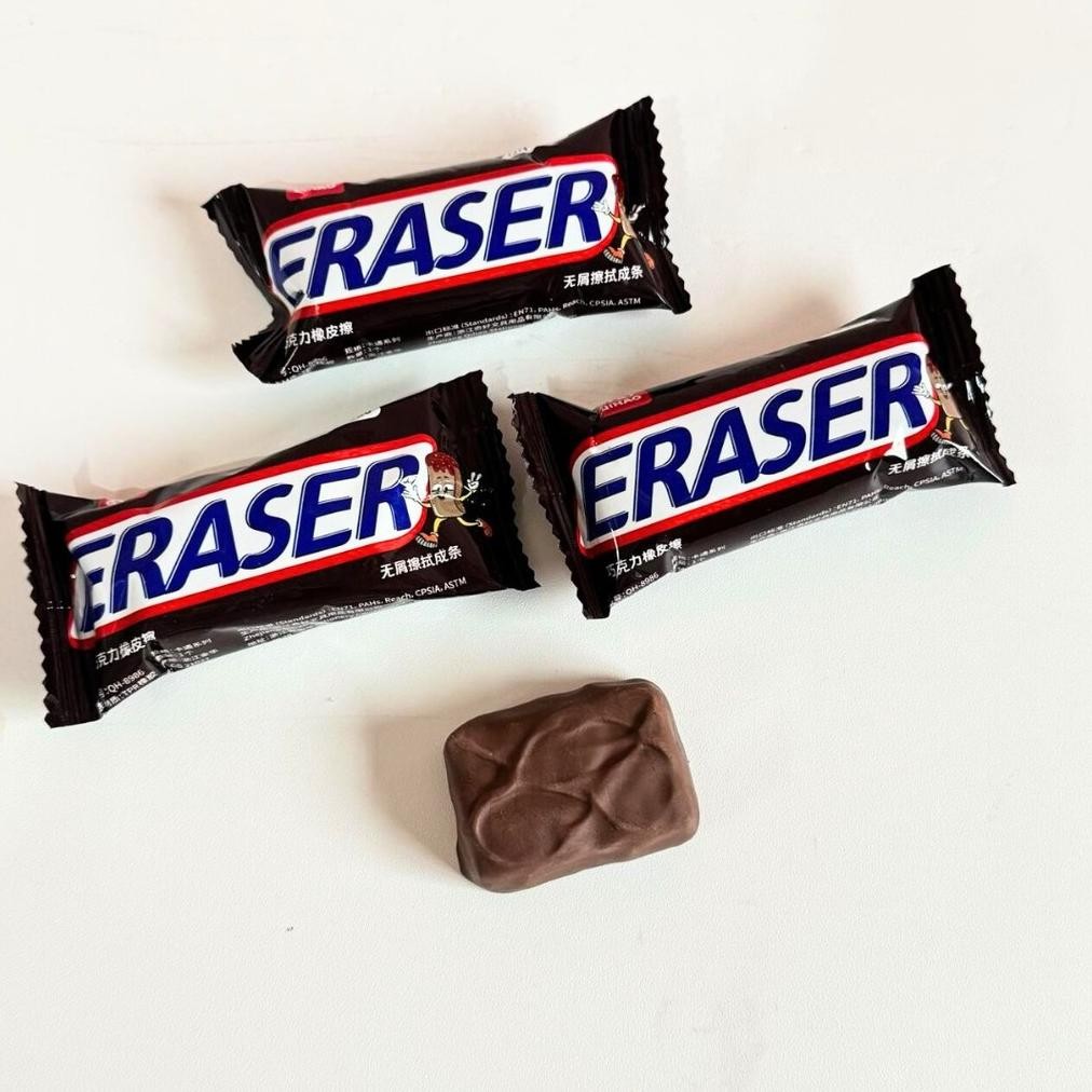 

jg-8 ERASER CHOCOLATE BAR stationery alat penghapus pensil Berkualitas