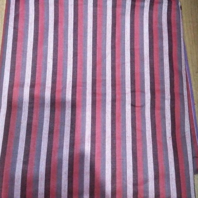 bahan kain tenun lurik merah fanta adat lurik modern jogja solo [terbaik]