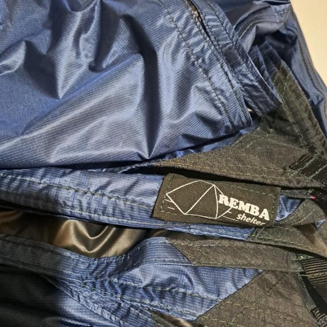 BEBAS ONGKIR - flysheet 3x3 19 loop mini ripstop 15d biru navy