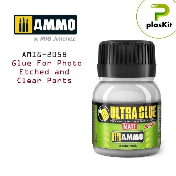 

Promo 2058 : ULTRA GLUE MATT - Lem untuk Etch, Clear Parts and more (40ml) AMMO COD