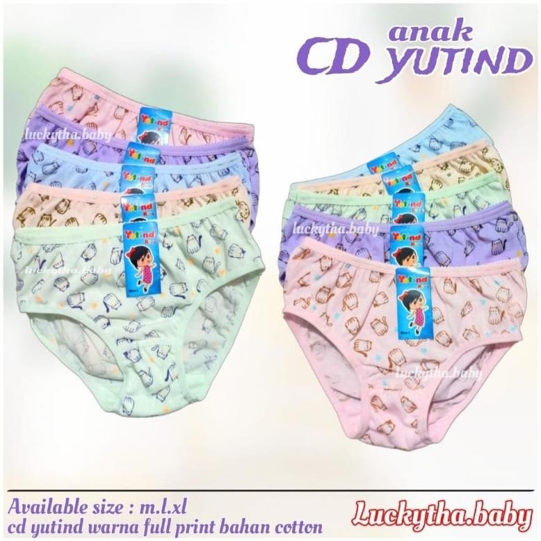 Yutind 1184 _ Celana Dalam Anak Perempuan Yutind 1184 Fulk Print / Celana Dalam Anak Yutind Motif